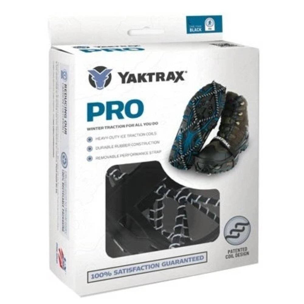 NEW Yaktrak Pro Traction Shoes Black Unisex Women size 10.5-12.5 Men size 9-11